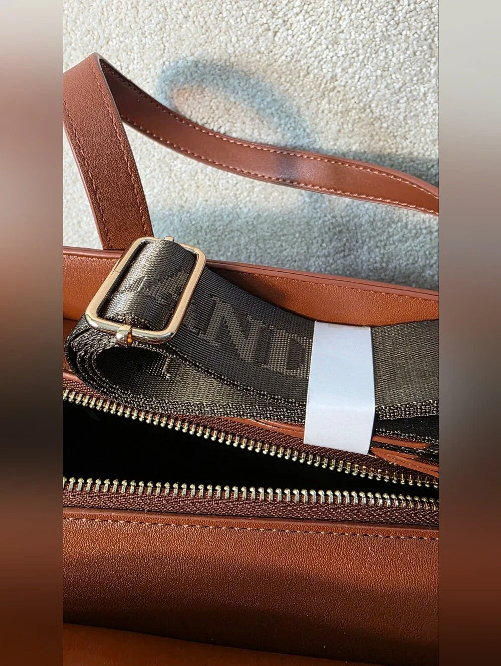 Valentino Orlandi Printed Logo Monogram Tote W/Crossbody Strap OS NWOT